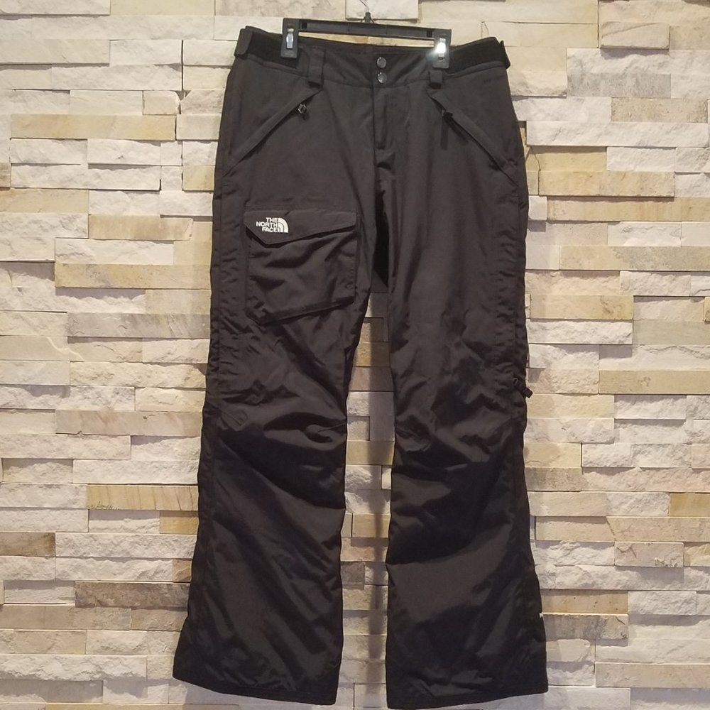 North Face Snowboard Ski Winter Snow Pants Womens Small Black Insulated Snowsuit